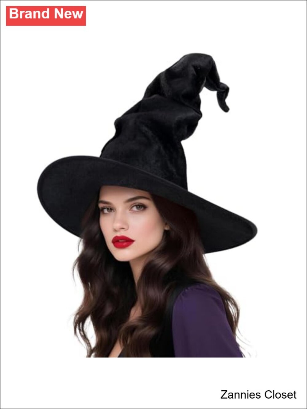 👻 Halloween Witch Hat Wide Brim Wizard Costume Accessory Cosplay Party